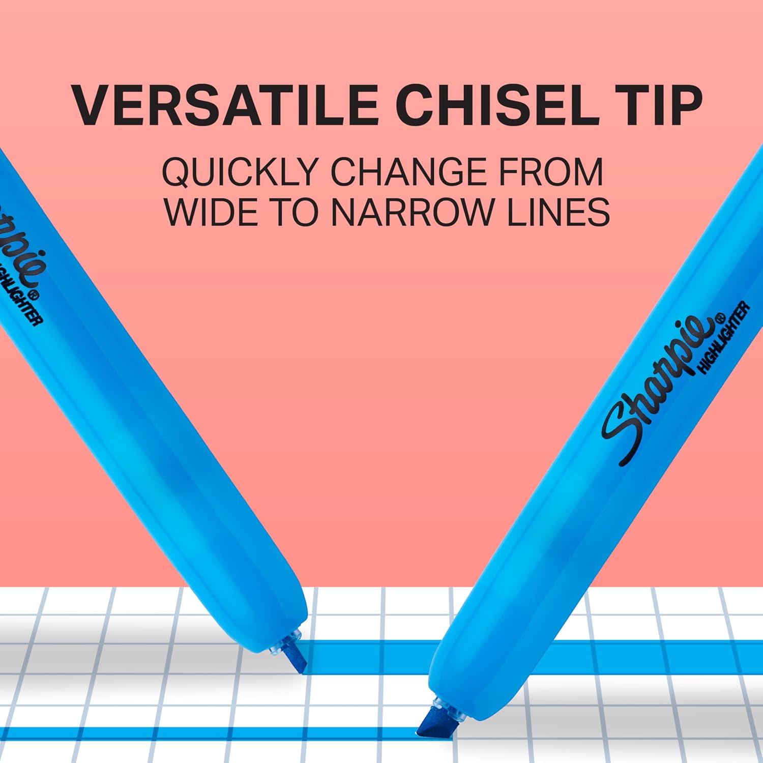 Sharpie Retractable Highlighters Chisel Tip Highlighter Marker Set Fluorescent Highlighters Classroom Journaling Study Supplies Assorted Colors 8 Count 8 Count Assorted