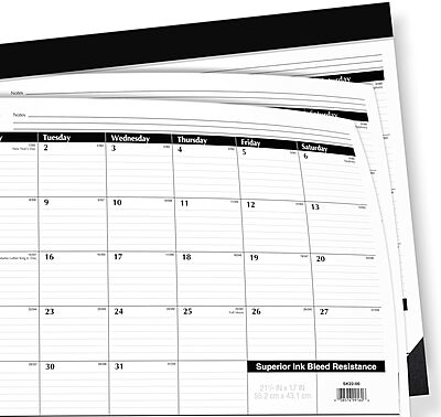 AT-A-GLANCE Monthly Desk Pad Calendar