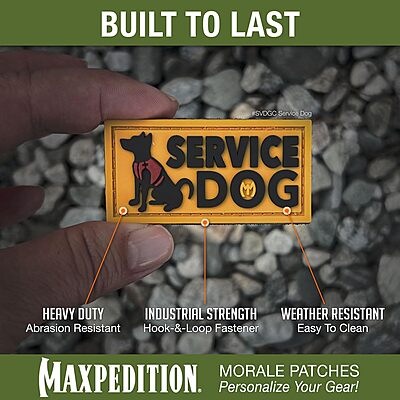 MAXPEDITION Service Dog 3D PVC Morale Patch