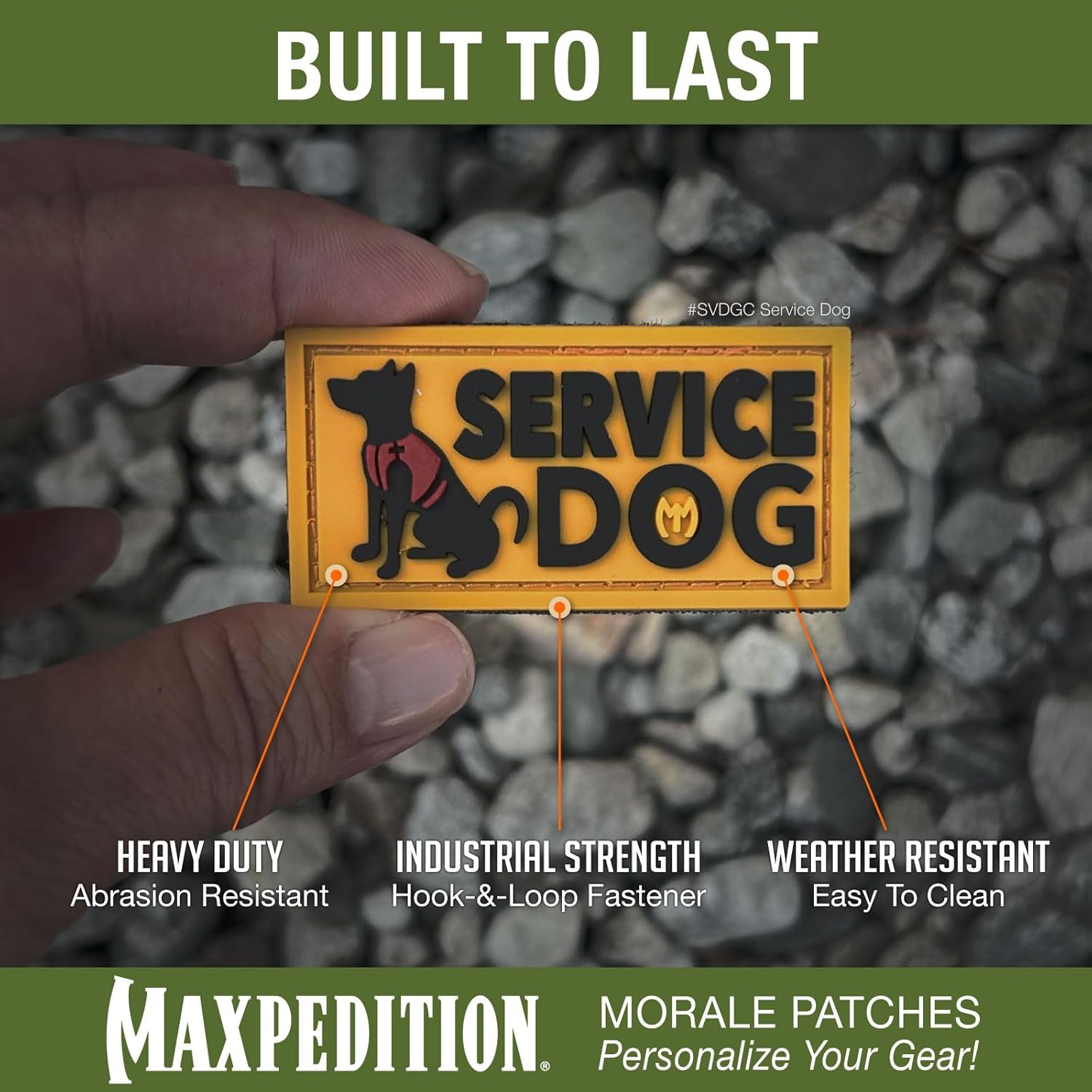 MAXPEDITION Service Dog 3D PVC Morale Patch