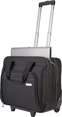 Targus 16 inch Rolling travel laptop case, Black - Travel briefcase and small rolling bag - Spacious foam padded laptop case 16" (TBR003US) Rolling Case