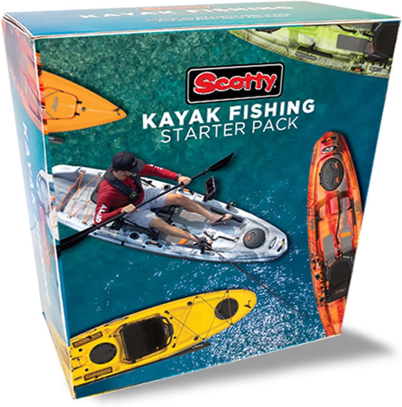 Scotty #111 Kayak Fishing Starter Pack, Multi, One Size , Black