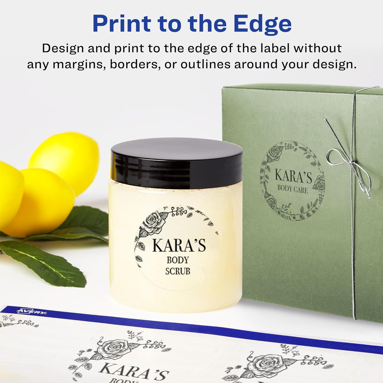 Avery Glossy Clear Round Labels, Sure Feed Technology, 1-2/3" Diameter, 200 Glossy Clear Labels, Print-to-The-Edge