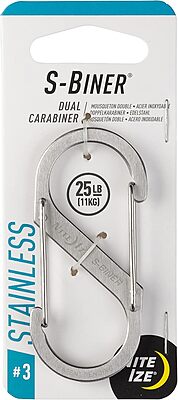 NITE IZE S-Biner Stainless Steel Dual-Gated Carabiner