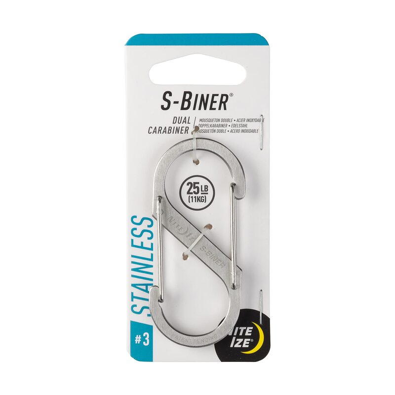 NITE IZE S-Biner Stainless Steel Dual-Gated Carabiner