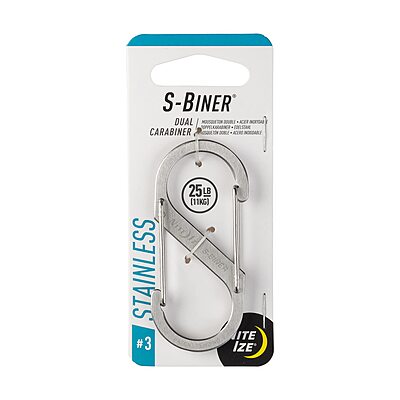 NITE IZE S-Biner Stainless Steel Dual-Gated Carabiner