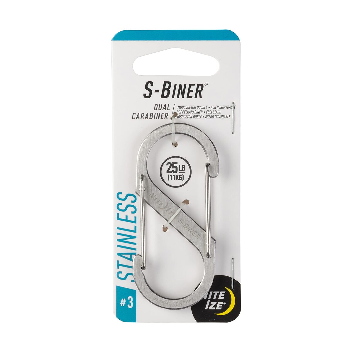 NITE IZE S-Biner Stainless Steel Dual-Gated Carabiner