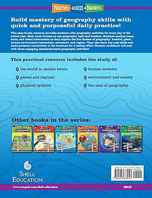 180 Days™: Social Studies, Geography for 4th Grade Practice Workbook for Classroom and Home, Cool and Fun Practice Created by Teachers (180 Days of Practice)