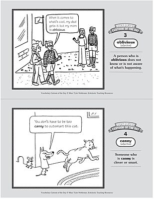 Vocabulary Cartoon of the Day: Grades 4–6: 180 Reproducible Cartoons That Help Kids Build a ROBUST and PRODIGIOUS Vocabulary
