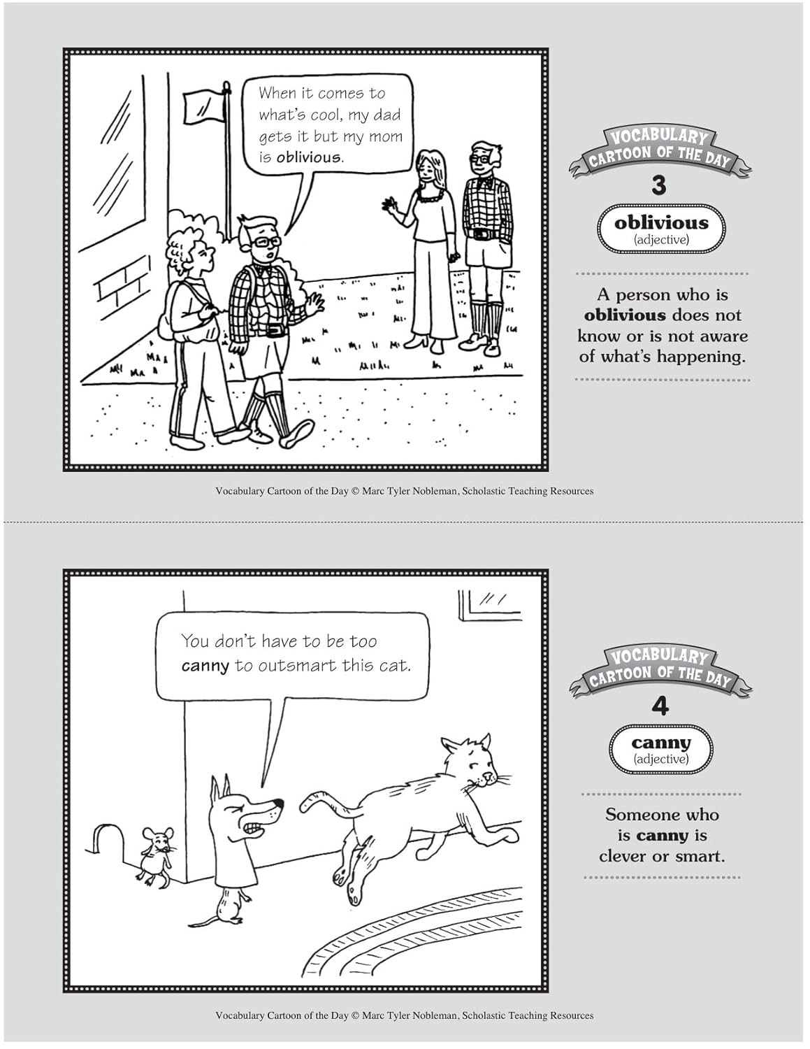 Vocabulary Cartoon of the Day: Grades 4–6: 180 Reproducible Cartoons That Help Kids Build a ROBUST and PRODIGIOUS Vocabulary