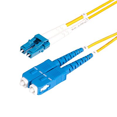 StarTech.com OS2 Single Mode Duplex Fiber Optic Patch Cable, 9/125, 100G, LSZH