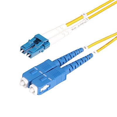 StarTech.com OS2 Single Mode Duplex Fiber Optic Patch Cable, 9/125, 100G, LSZH