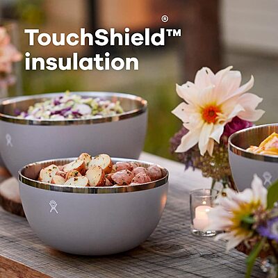 Hydro Flask Outdoor Kitchen Stainless Steel Serving Bowl with Press-in Lid