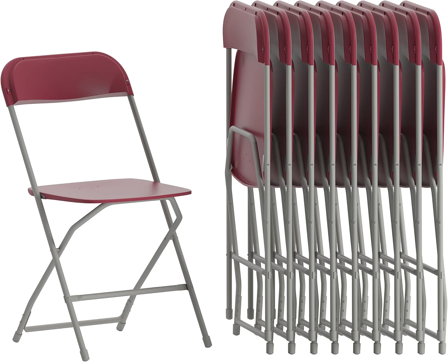 Flash Furniture Hercules Series Commercial-Grade Plastic Folding Chair - 650LB Weight Capacity