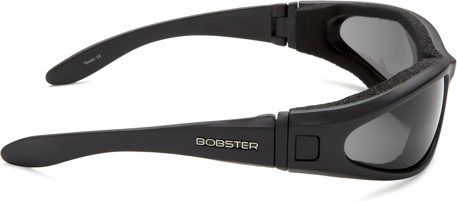 Bobster ELR201 Low Rider II Sport Sunglasses,Black Frame/3 Lenses (Smoked, Amber and Clear),one size