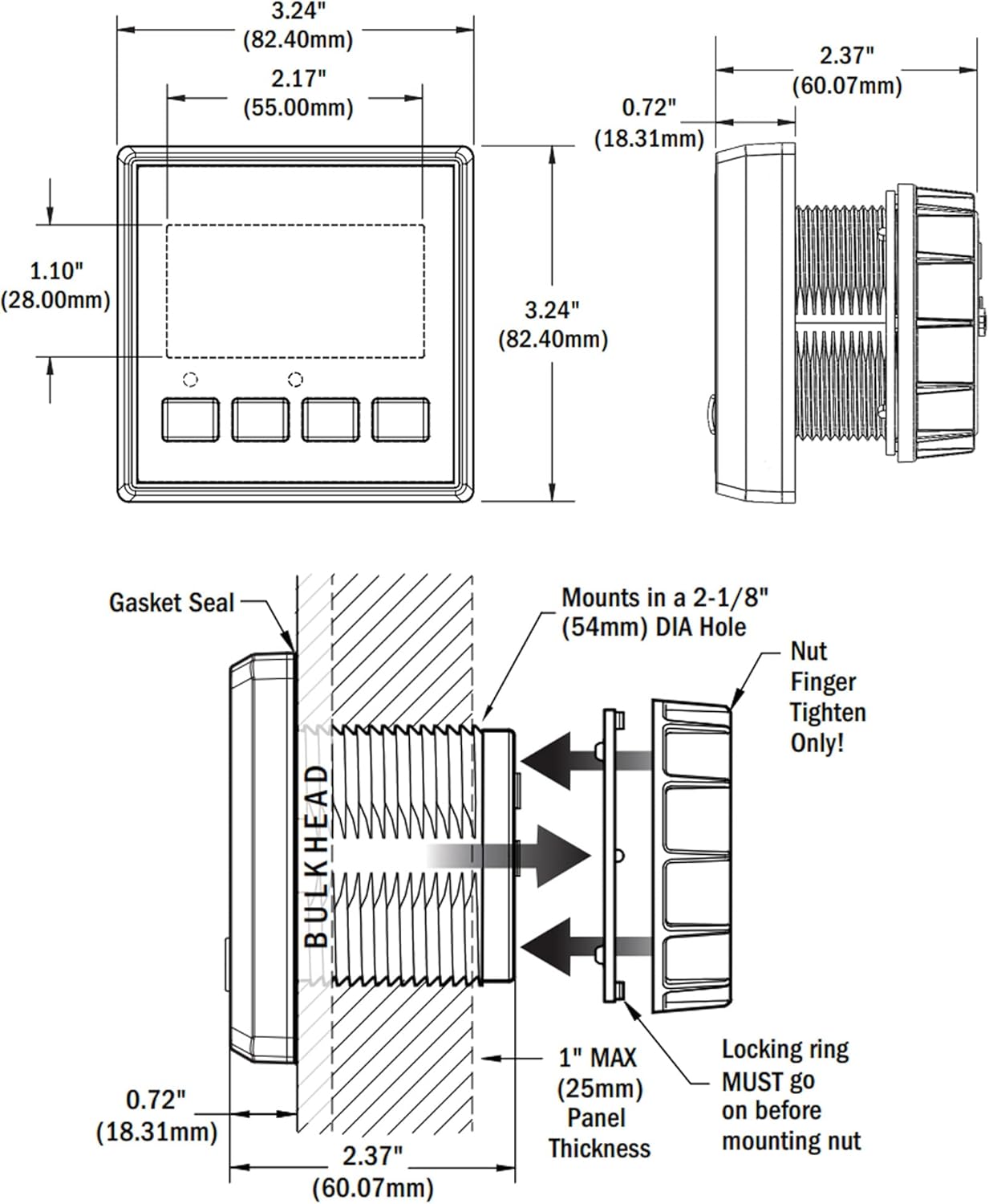 Blue Sea Systems 1850 M2 Vessel Monitor System VSM
