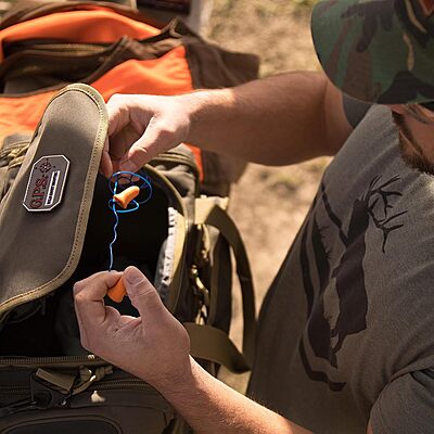 Walker's Corded Foam Earplugs 50 Pair Jar Dispenser Tub 32dB NRR Noise-Blocking ANSI S3.19 Hearing Protection Shooting