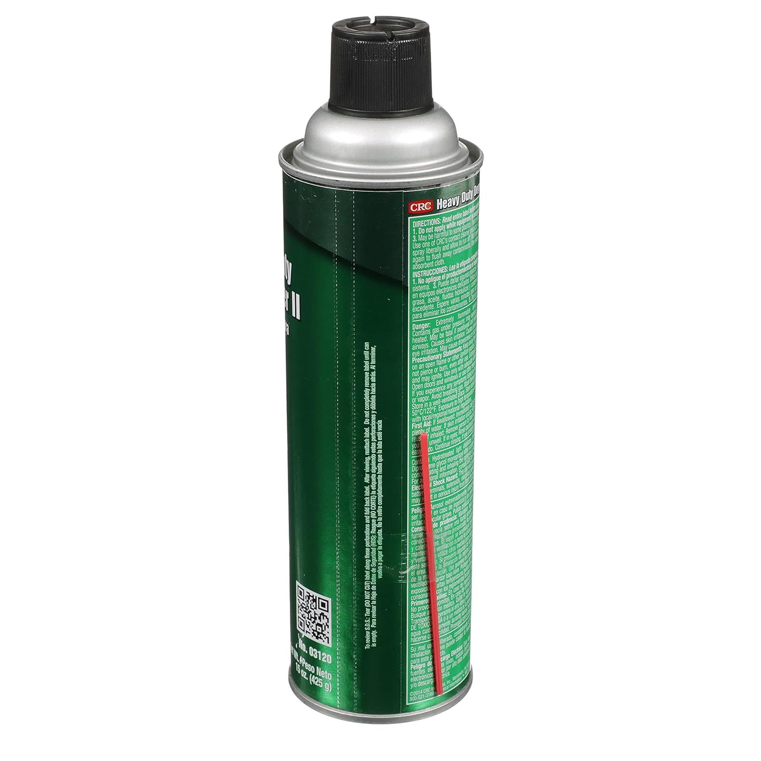 CRC 3120 Heavy Duty Degreaser II, 15 oz Aerosol Can, Clear/White 1 Pack 15 Fl Oz (Pack of 1)