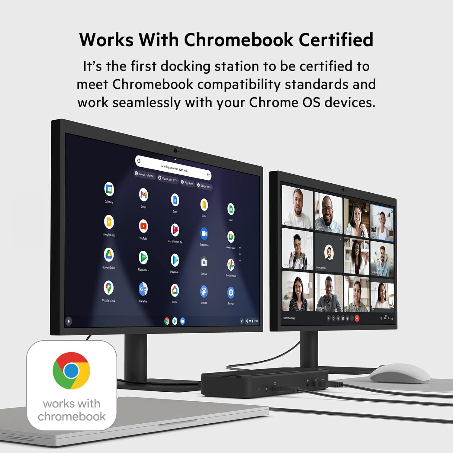 Belkin USB C Docking Station 65W, Type C Hub - Supports Multiple Displays with HDMI 2.0, DisplayPort, USB C Ports