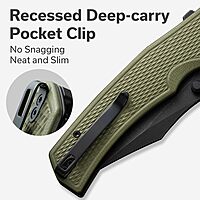 CIVIVI Vexillum Folding Knife for Outdoor and EDC, Flipper Pocket Knife with Thumb Stud Opener