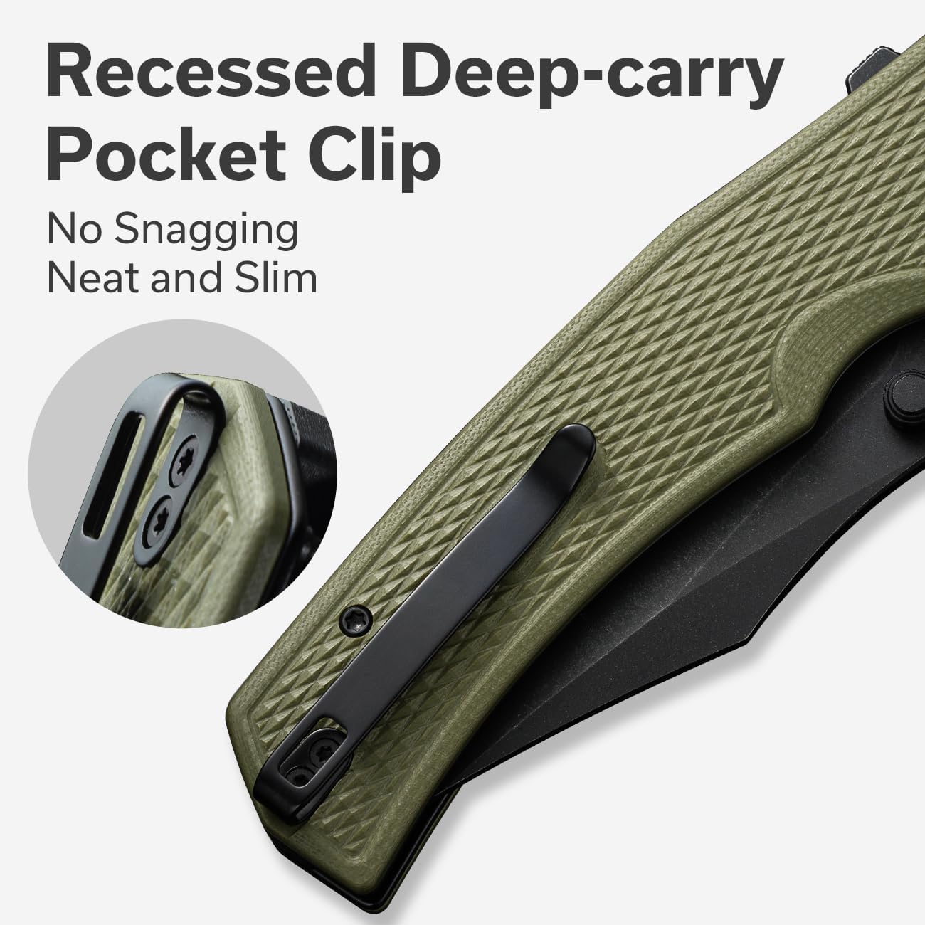 CIVIVI Vexillum Folding Knife for Outdoor and EDC, Flipper Pocket Knife with Thumb Stud Opener