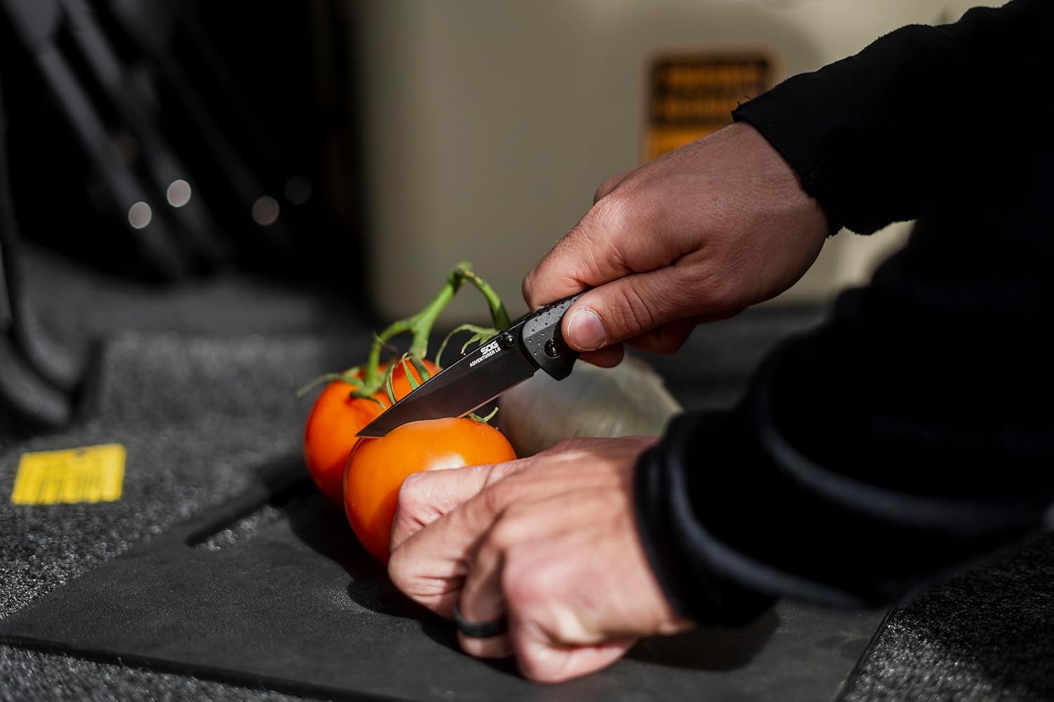 SOG Adventurer LB 3" Lightweight Portable Outdoor Folding Knife | CRYO 5CR15MOV Steel | GRN Handle | Lock-Back Mechanism