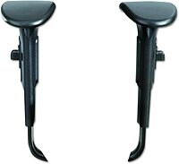 Safco Products 3399BL Adjustable Width Arm Set for use with Alday 3391, Vue 3394 and 3397 Chairs (Sold Separately), Black