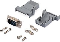 StarTech.com Assembled DB9 Male Solder D-SUB Connector with Plastic Backshell (C9PSM) 1 Count (Pack of 1) Male