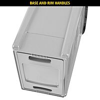 RUBBERMAID COMMERCIAL Slim Jim Vented Rectangular Trash Can, 23 Gallon