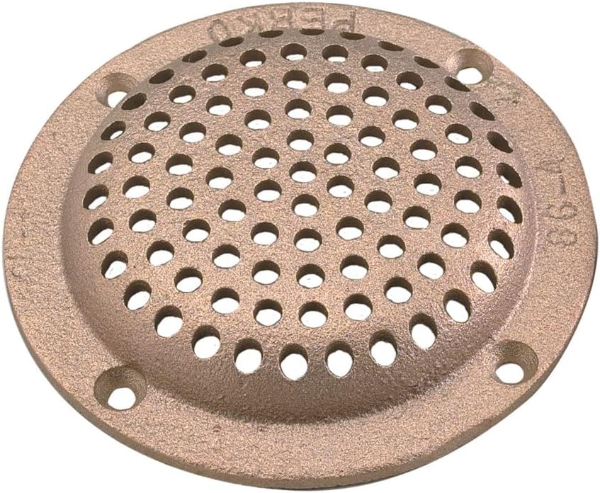 Perko 0086DP4PLB 4" Round Bronze Strainer MADE IN THE USA