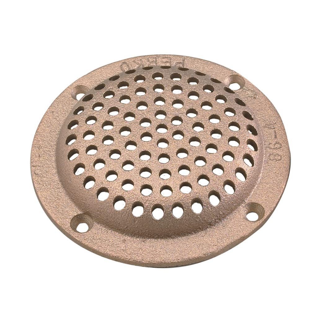 Perko 0086DP4PLB 4" Round Bronze Strainer MADE IN THE USA