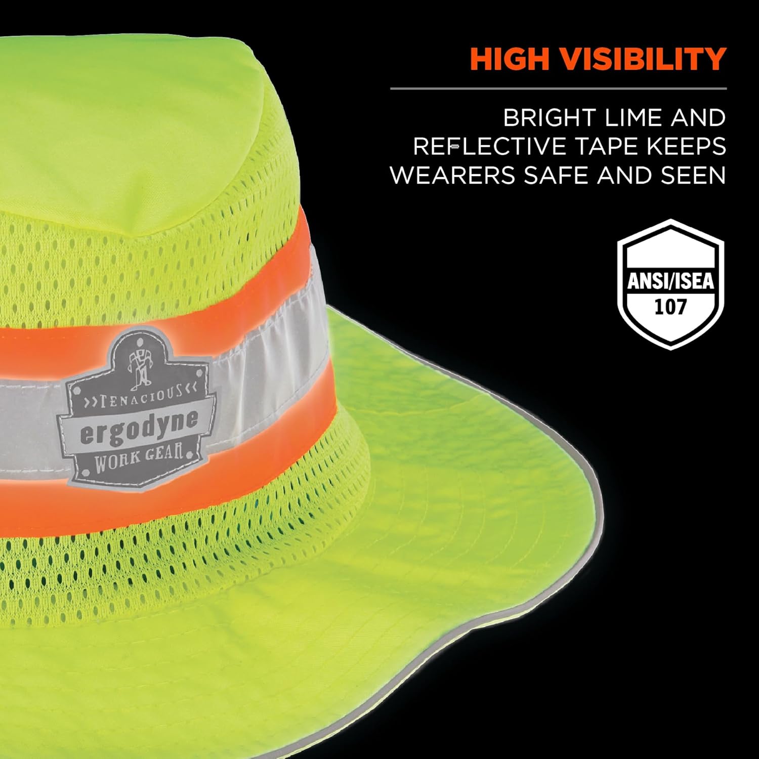 Ergodyne Chill-Its 8935CT Cooling Ranger Sun Hat Hi-Vis Reflective