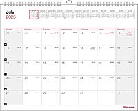 2025-2026 Office Depot® Brand Monthly Academic Wall Calendar, 11" x 8-1/2", 30% Recycled, July 2025 To June 2026