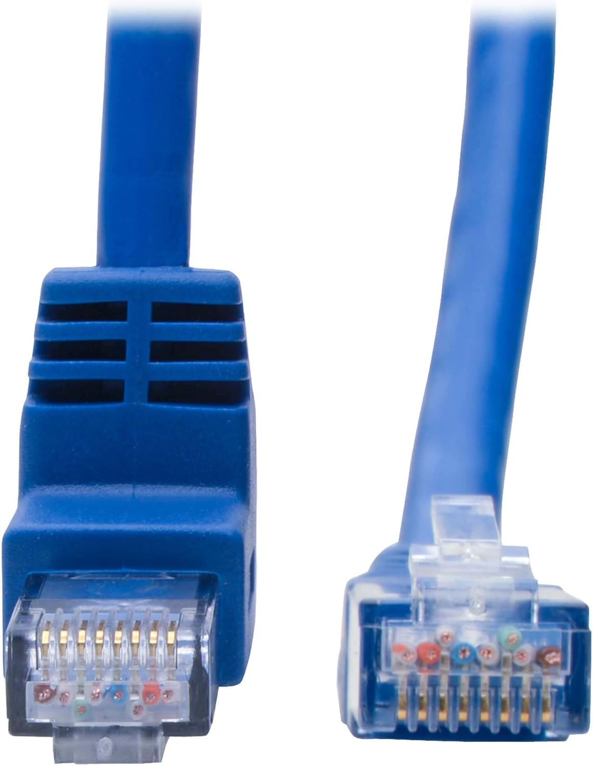 Tripp Lite Cat6 UTP Molded RJ45 Patch Cable, Blue (Up-Angle/Down-Angle/Left-Angle)