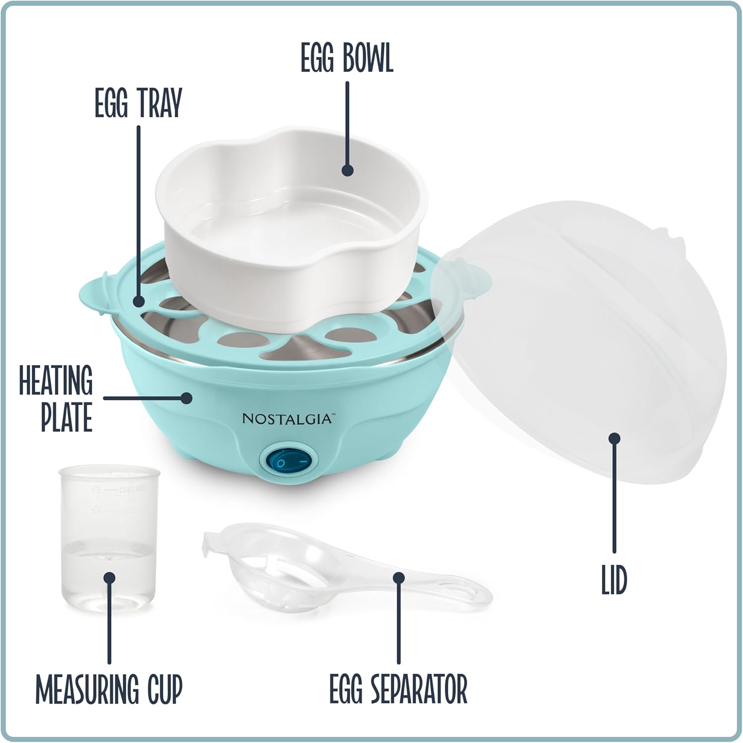 Nostalgia Retro Electric Egg Cooker