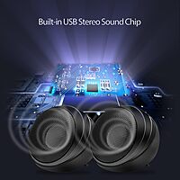 Adesso Xtream S4 USB-Powered Desktop Computer Speaker with Dynamic Sound - 5W x 2 - Works with Zoom, Microsoft Team, Skype