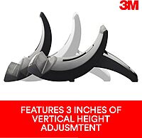 3M Laptop Stand, Raise Screen Height to Reduce Neck Strain, Vertical Design Allows You to Bring Screen Closer