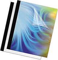 FEL5222801 - Fellowes Thermal Presentation Covers - 1/4, 60 Sheets, Black