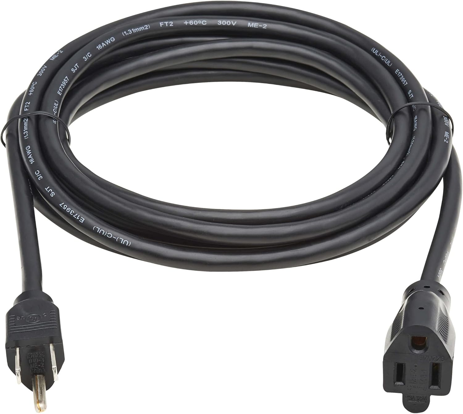 Tripp Lite Power Extension Cord, NEMA 5-15P to 5-15R, 13A 120V 16 AWG