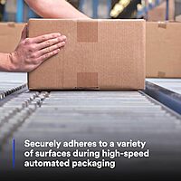 3M Scotch 371 Industrial-Grade Packing Tape, Clear, 48 mm x 100 m, High Performance Sealing Tape for Medium-Duty Commercial