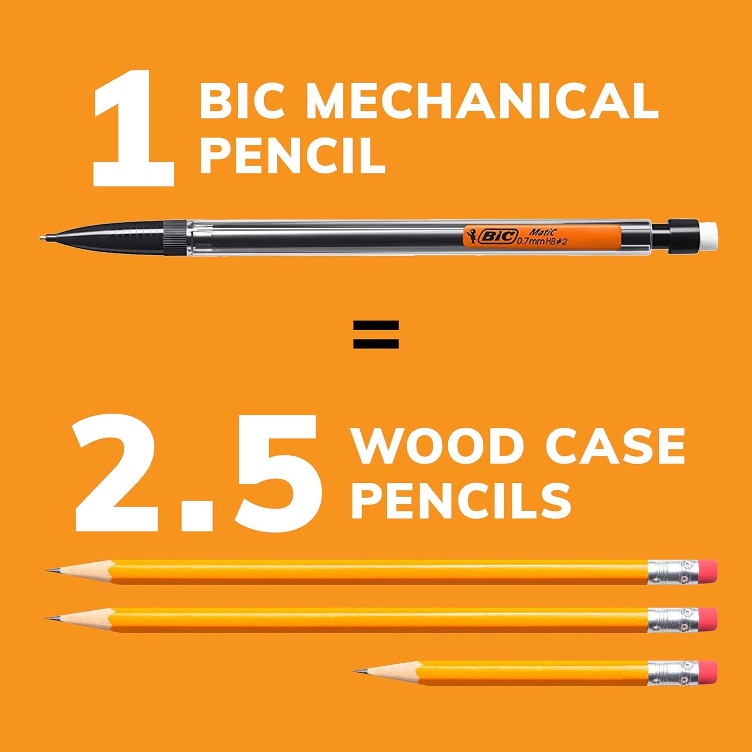 BIC Xtra Mechanical Pencils with Erasers