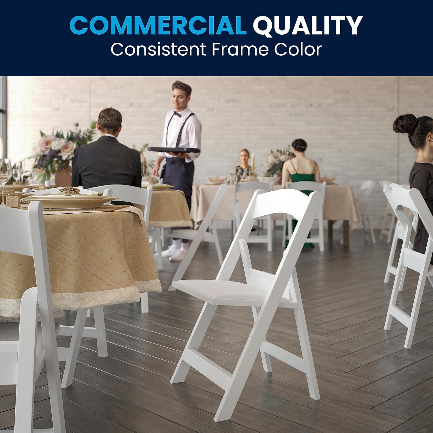 Flash Furniture Hercules Series Folding Chair - Resin Event Chair