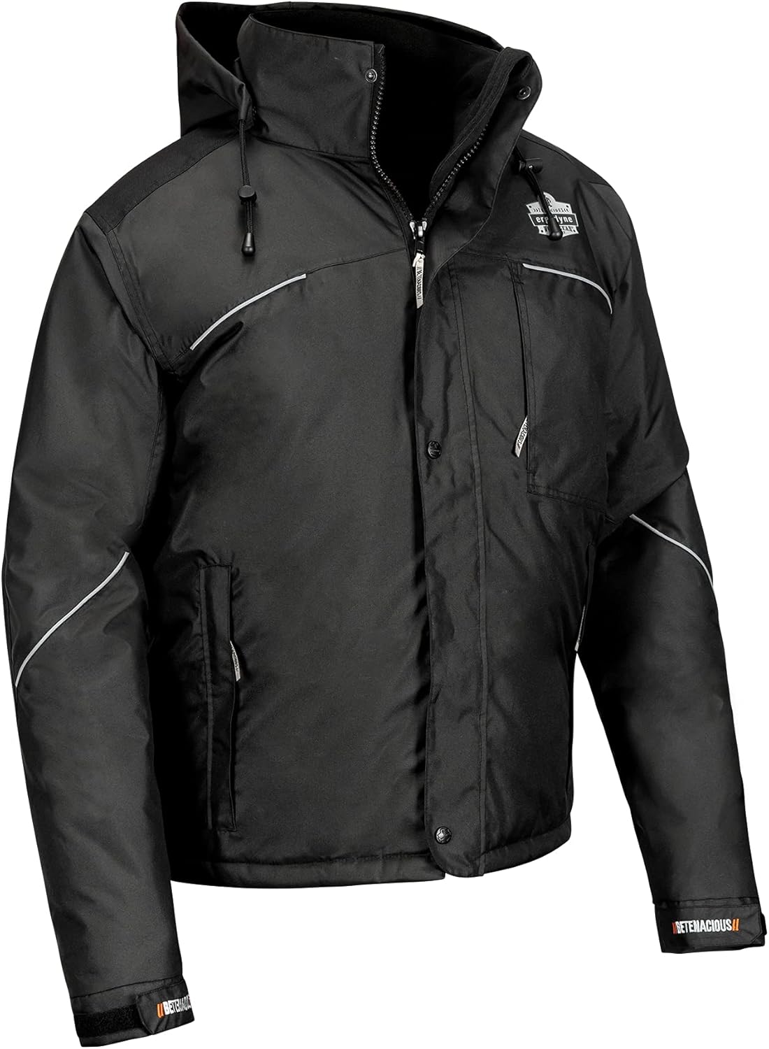 ERGODYNE N-FERNO 6467 Winter Work Jacket, Workwear Outerwear, Thermal Insulation, Removable Hood