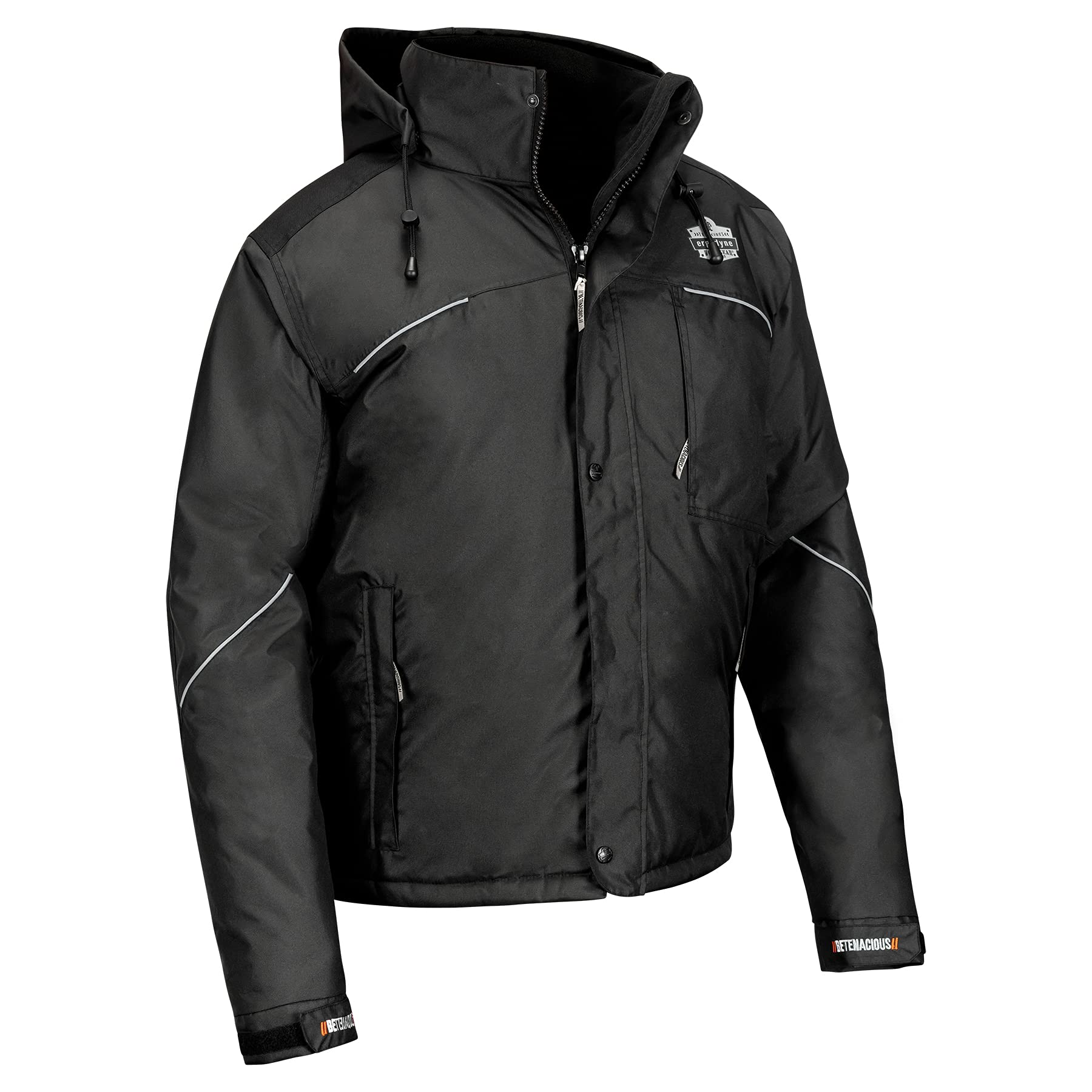 ERGODYNE N-FERNO 6467 Winter Work Jacket, Workwear Outerwear, Thermal Insulation, Removable Hood