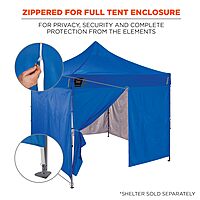 Ergodyne SHAX 6096 Pop-Up Tent Sidewall with Zipper, Fits 10ft x 10ft