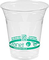 StalkMarket Planet+ Compostable Cold Cups, 12 Oz, Clear, Pack Of 1,000 Cups