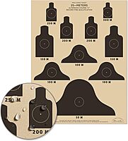 RITE IN THE RAIN 25 Meter ALT-C Qualification Targets (M16A1), 17" x 22"