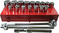 103-07-880, 21 Piece 3/4 in DR. SAE Socket Set 12 PT