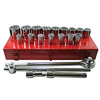 103-07-880, 21 Piece 3/4 in DR. SAE Socket Set 12 PT