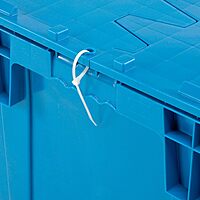 Monoflo International Contenedor de distribución con Tapa abatible 28 – 1/8 X 20 Azul – 3/4 X 15 – 5/8